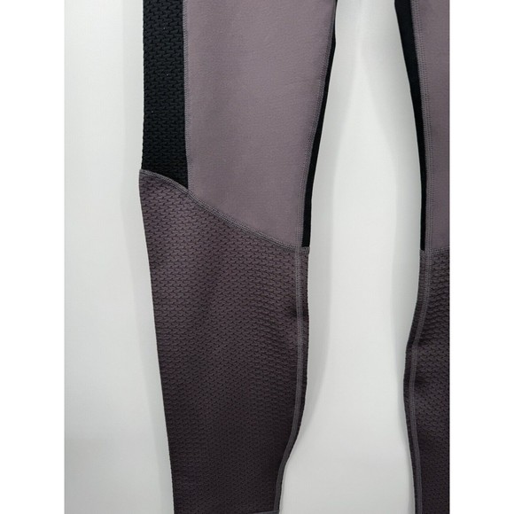 Fabletics Women's Purple Black Mid Rise Powerhold Salar Mesh Leggings Size S - Picture 3 of 6